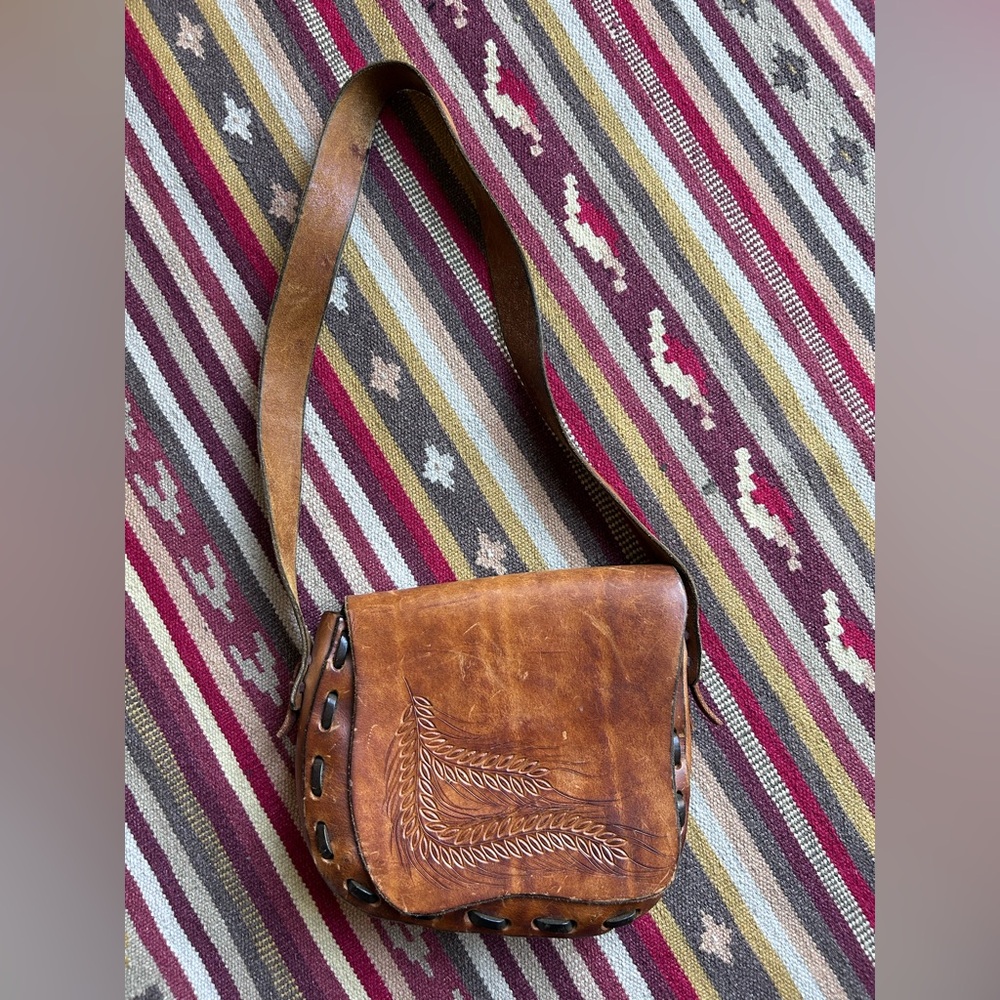 Brown Leather Crossbody Bag